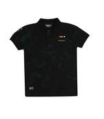 Black Printed Cotton Boys Tshirts