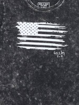 Black Printed Cotton Boys Tshirts 3
