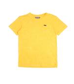 Yellow Printed Cotton Boys Tshirts