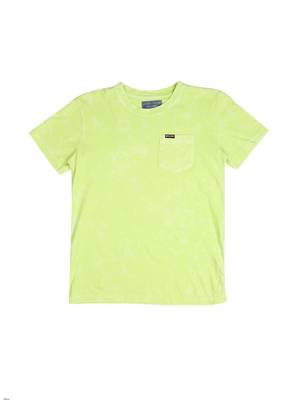 Green Printed Cotton Boys Tshirts 1