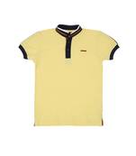 Yellow Printed Cotton Boys Tshirts