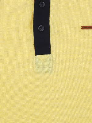 Yellow Printed Cotton Boys Tshirts 3