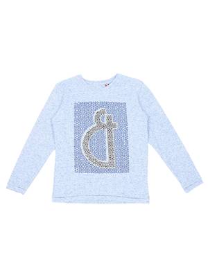 Blue Printed Cotton Boys Tshirts 1