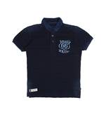 Blue Printed Cotton Boys Tshirts