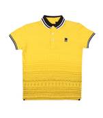 Yellow Printed Cotton Boys Tshirts