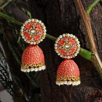 Pink jhumkas 1