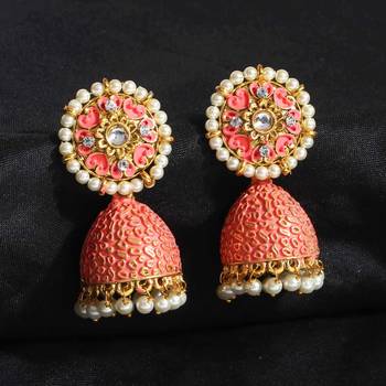 Pink jhumkas 2