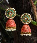 Pink jhumkas