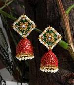 Pink jhumkas