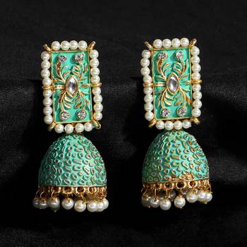 Green jhumkas 2