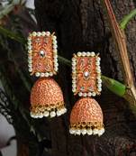 Pink jhumkas