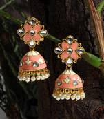 Pink jhumkas