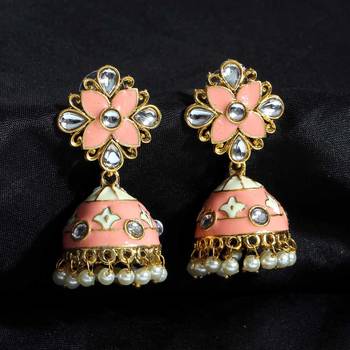 Pink jhumkas 2