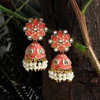 Pink Jhumkas 1