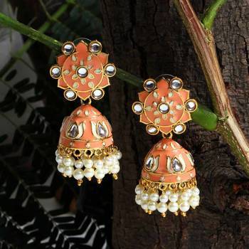 Pink jhumkas 1