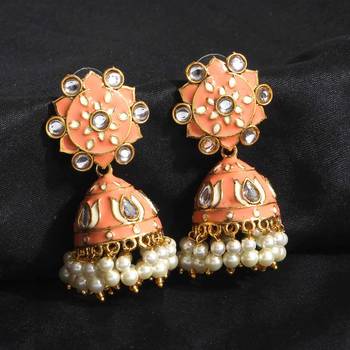 Pink jhumkas 2