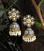 Grey jhumkas