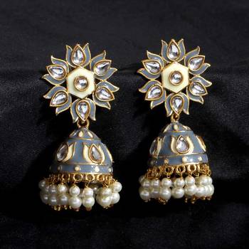 Grey jhumkas 2