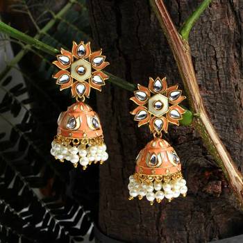 Pink jhumkas 1