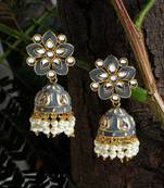 Grey jhumkas