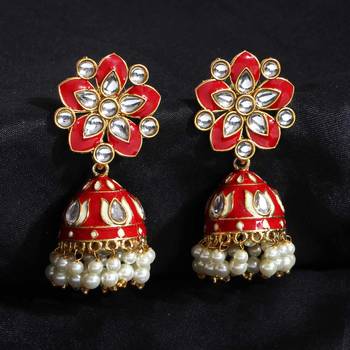 Maroon jhumkas 2