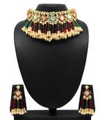 Maroon necklace-sets