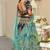 Teal
 Embroidered Velvet Semi Stitched Lehenga
