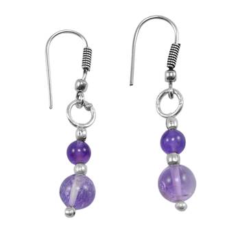 Purple Amethyst   Earrings 1