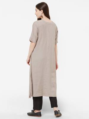Grey embroidered cotton salwar 2