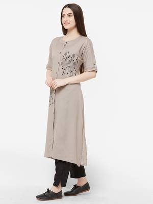 Grey embroidered cotton salwar 3