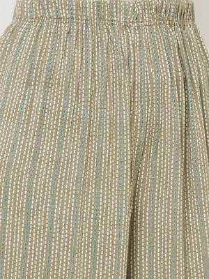 Green printed rayon salwar 4
