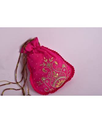 pink zardosi potli 2