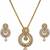 Gold pearl necklace-sets