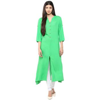 Red And Green Rayon Combo Kurtis 2