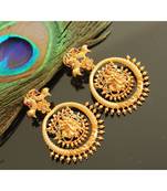 Beautiful Matte Finish Radhe Krishna Designer Earrings