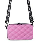 Shree Shyam Product Pink Designer Mini Crossbody Storage Box Cosmetic Handbag for Women 1 Pc Set