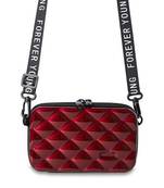 Shree Shyam Products Maroon Designer Mini Crossbody Storage Box Cosmetic Handbag for Women 1 Pc Set