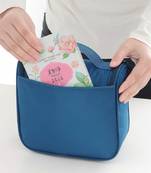 Shree Shyam Product Tuequoise Multi Functional Toiletry Bag Cosmetic Organizer Bag 1 Pcs Set