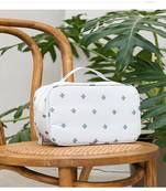 Shree Shyam Product White Travel Makeup Bags Cosmetic Case Organizer Portable Storage Bag 1 Pcs Set