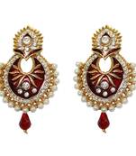 Maroon Earrings