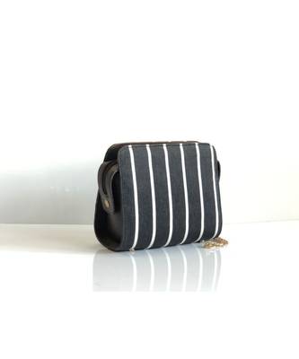 Black Stripe Sling Bag 1