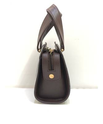 Navy Blue Stripe Sling Bag with Handle 3