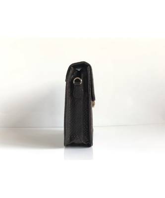 Brown Croc effect Box Sling 4