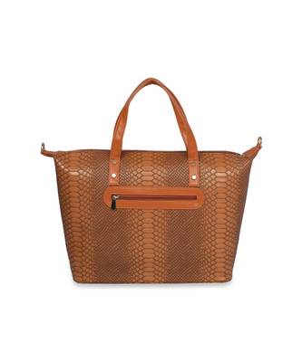Croc Tan Tote 4
