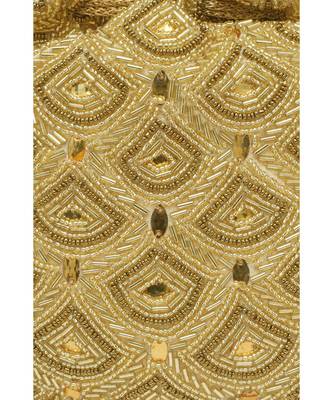 Gold Hand embroidered Potli 4