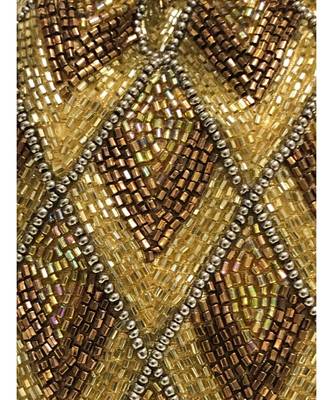 Gold Hand embroidered Potli 2