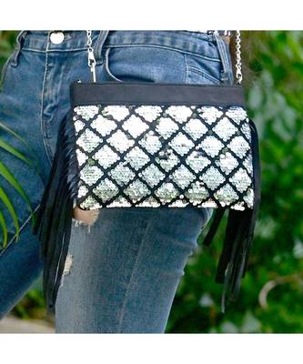 Black Sequenced sling 2