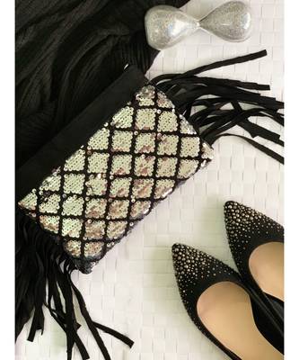 Black Sequenced sling 4