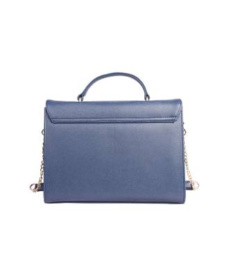 Textured Satchel Blue 6