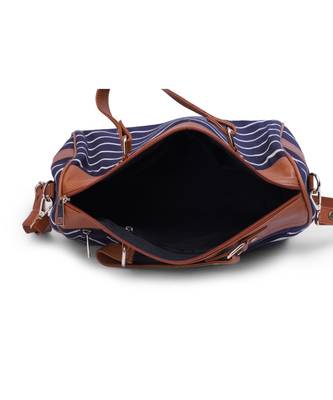 Single Striped Mini Duffle 5